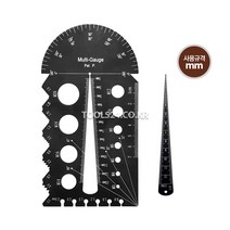 공구왕 황부장 스타렉슨 SCT-PT2013M 볼트게이지 mm단위 인치단위 피치 테이퍼게이지 각도 두께 측정, 스타렉슨 SCT-PT4016H(인치)