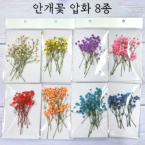 레진 공예 UV 크리스탈 레진 아트 재료 안개꽃 8종 압화 드라이 플라워 / uv 크리스탈 2액형 레진, 4 분홍