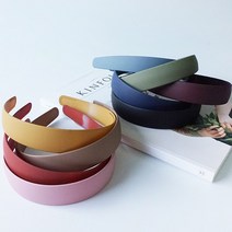 헤미쉬스타일 매트 와이드 머리띠