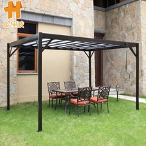 시스템 파고라 조립식파고라 테라스파고라, 3x3m 100mm 기둥 풀세트