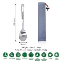 무한 항해 티타늄 식기 여행 Flatware 티타늄 나이프 포크 스푼 젓가락 짚 야외 캠핑 피크닉 칼 붙이, Ti1041T