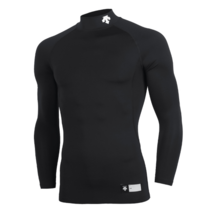 [데상트] [DESCENTE] S9121ZCO22 BLK0 베이스볼 하프넥 긴팔 언더셔츠