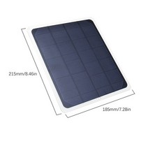 아파트태양광 태양열설치 태양열 집열판 판넬 패널 태양 전지 패널 USB 10W 5V 12V 방수 충전기 애완 동물, 02 only Solar panel