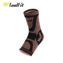 발목보조기 발목 보호대 족하수 관절 재활 고정기 Coolfit 1pc 구리 중괄호 여성과 남성을위한 압축 슬리브 지원 족저 근막염 통증 완화 달리기 운동, 를 입력, s
