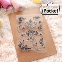 IPOCKET 아이포켓 감성 실리콘 젤리 클리어 스탬프 다꾸, S_5