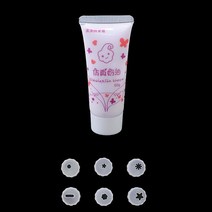 연보라색 생크림데코클레이 50ml +투명 캡(노즐) 6종