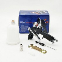 페인트 스프레이건 2021 SRI PRO 스프레이 건 1.2mm 노즐 400CC PPS 탱크 에어 건 페인트 믹싱 컵 및 어댑, 06 Black 1.2MM