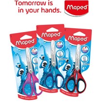 마패드 소프트 어린이가위 13cm 유아용, 파랑하늘