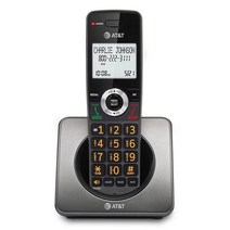 AT&T GL2101-2 DECT 6.0 2-핸드셋 무선 가정용 전화기 통화 차단 발신자 ID 전이중 핸드셋 스피커폰 2인치 화이트 백라이트 디스플레이 조명 키패드 (그래, 1 Handset_Graphite
