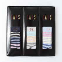 닥스양말 [설명절선물세트][명절선물추천][단체주문환영][선물] 화사한 컬러감으로 선물하기 좋은 단목 멀티 전체링글 여성3족SET