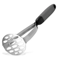 스테인레스 스틸 웨이브 모양 감자 사수 커터 도구 주방 과일 콩 비 푸드 으깬 감자 푸셔 Mashing Maker Ricer, 체코_3