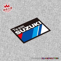 TEAM SUZUKI 스즈키 빛반사 튜닝 스티커 커스텀 오토바이 바이크 리플렉티브, A 리플렉티브 9x6cm