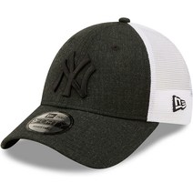 New Era New York Yankees MLB 홈 필드 블랙 9Forty A-프레임 트러커 캡, 01 트럭 운전사-양키스-블랙-#28518