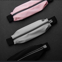 살림살림 방수 런닝벨트 핸드폰 가방 웨이스트백 마라톤 힙색 조깅 러닝벨트 플립 밴드 포켓, 핑크