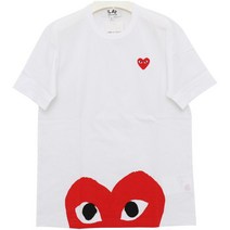 [꼼데가르송] 22FW P1T034 WHITE 반팔 티셔츠