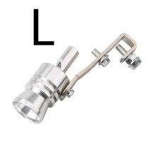 범용 알루미늄 터보 사운드 휘슬 배기 머플러 파이프 BOV 블로우 오프 밸브 시뮬레이터, 12 SILVER 116x63MM