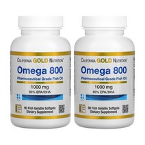 [1+1] CGN 캘리포니아골드뉴트리션 오메가800 1000mg 90정 피쉬오일 트리글리세리드 EPA DHA 오메가3 알티지오메가3 에이코사펜타엔산 도코사헥사엔산