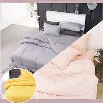 사계절 호텔식 차렵이불 친환경 먼지없는 이불 부드러운 마이크로화이바 국내생산 싱글 퀸