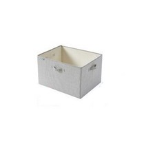 록신 직물 저장 상자 접이식 잡화 보관 바구니, 큰 사이즈47*28*20cm, 회색