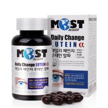 모스트헬스 데일리체인지 루테인알파 180캡슐(6개월분)대용량 루테인20mg+비타민+미네랄 엄격한품질관리미국생산 눈건강 항산화 활력있는생활, 1개, 180캡슐