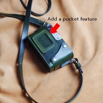 세공 사진 카메라 정품 가죽 소 가방 바디 박스 케이스 Rollei 35 보호 슬리브 쉘, [04] add pocket