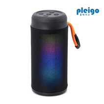 플레이고 TWS LED 패브릭 블루투스 스피커 BS15, 블랙