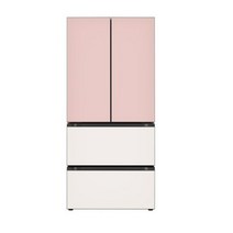 LG전자 디오스 오브제컬렉션 김치톡톡 김치냉장고 방문설치, 핑크 + 베이지 + 베이지, Z492GBC132S