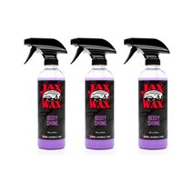 잭스왁스 바디샤인 차량용 왁스 473ml 3팩 Jax Wax Body Shine Detailer Spray Car Wax 16Oz 3Pack