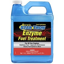 하이브리드연료첨가제 엔진세척제 연비향상 스타 트론 효소 처리 농축액 오래된 휘발유 문제, 128온스는 2048갤런을 처리합니다.