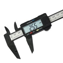 디지털 캘리퍼스 Carbon Fiber 소재 150mm 전지 포함