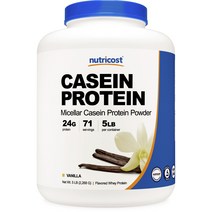 뉴트리코스트 카제인 프로틴 바닐라 맛, 2268g, 1개