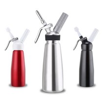 생크림휘핑기 크림 스테인레스 스틸 304 홈카페, 올 알루미늄 실버 500ml