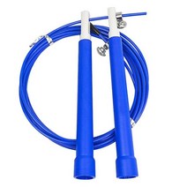 2.5mm 업 그레 이드 스틸 와이어 건너 뛰기 조절 점프 밧줄 휘트니스 장비 운동 운동 3 미터, Blue