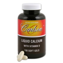칼슨랩스 Carlson Labs 리퀴드 칼슘 비타민 D 소프트젤, 100개입 × 1개