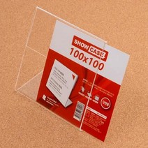 플라스틱 사무실 명패 이름표 가격표 꽂이 100X100MM