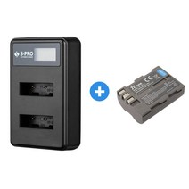 니콘 EN-EL3e 호환 LCD 듀얼충전기+배터리 D300