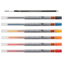 유니 스타일핏트 리필 0.38mm / 스타일핏 리필 / 16가지 색상 / 슬림, 로즈핑크