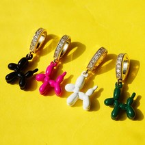 헬레나 골드 큐빅 푸들 목걸이 팬던트(4color)