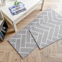 이니띠움 글로우 헤링본 발주방 매트, 발매트(50*70)/다크그레이