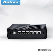 QOTOM 미니 PC 코어 i3 i5 i7 팬리스 컴퓨터 6 기가비트 이더넷 AES-NI OPNsense 방화벽 우분투 Sophos Q55, 01 Q535G6 i3 7100U, 07 16G RAM 128G SSD