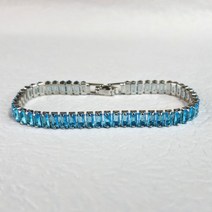 테니스 팔찌 데일리 티타늄 큐빅 발찌 스포츠 트렌디 랩 다이아몬드 약혼 웨딩 18K 골드 여성 탄생석 파티 쥬얼리 선물