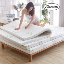 숙면 매트리스 토퍼 바닥 딱딱한 자취 1인 2인 원룸 푹신한 수면 기절 접이식고품질 두꺼운 스폰지 메모리 가족 침대보 킹 사이즈 15