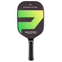 Paddletek Bantam Sabre 프로 피클볼 패들 얇은 그립 바륨(그린), Standard Grip, BARIUM (Green)