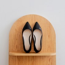 베이직 민자 스틸레토 비비드 플랫 슈즈 1cm