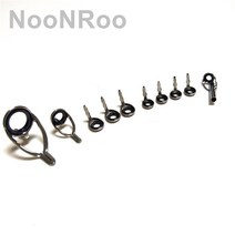 문어낚시대 NooNRoo 배스로드 주조 낚시대 가이드 키트 스테인레스 스틸 DIY 수리 막대, 02 Grey color_03 size 4-1.4