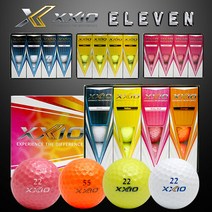 [던롭 젝시오] 일레븐 ELEVEN 3피스 골프공 골프볼 12구 1더즌, 상세설명 참조, 컬러혼합