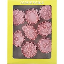 Mian Xiao Xin 비스킷 몰드 베이킹 쿠키스탬프 세트, 1개, 꽃