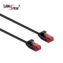 LANstar CAT.6 UTP 초슬림 랜케이블 3m/LS-SL6-3B/블랙/1Gbps 기가비트/250MHz 대역폭/인터넷 케이블/32AWG/연선/LSZH 난연/8P8C/RJ45