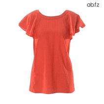 에이비플러스 ab.f.z 소매 러플 백리본 컬러 블라우스 (AFU2GB64A)