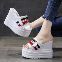 12CM키높이 슬리퍼 통굽 키높이 슬리퍼 에나멜 컴포트깔창 12센치 통굽슬리퍼 왕굽쓰레빠